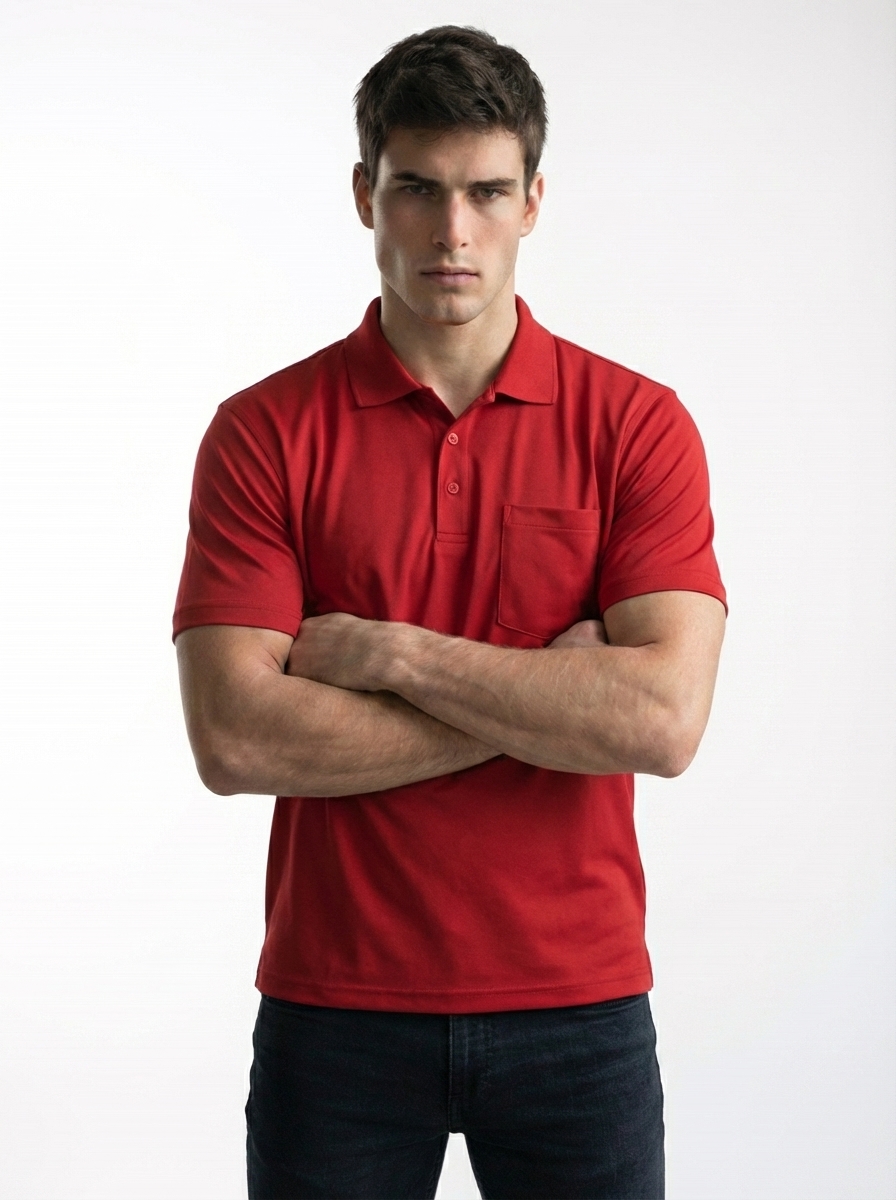 Polo Piqué T-shirt with pocket